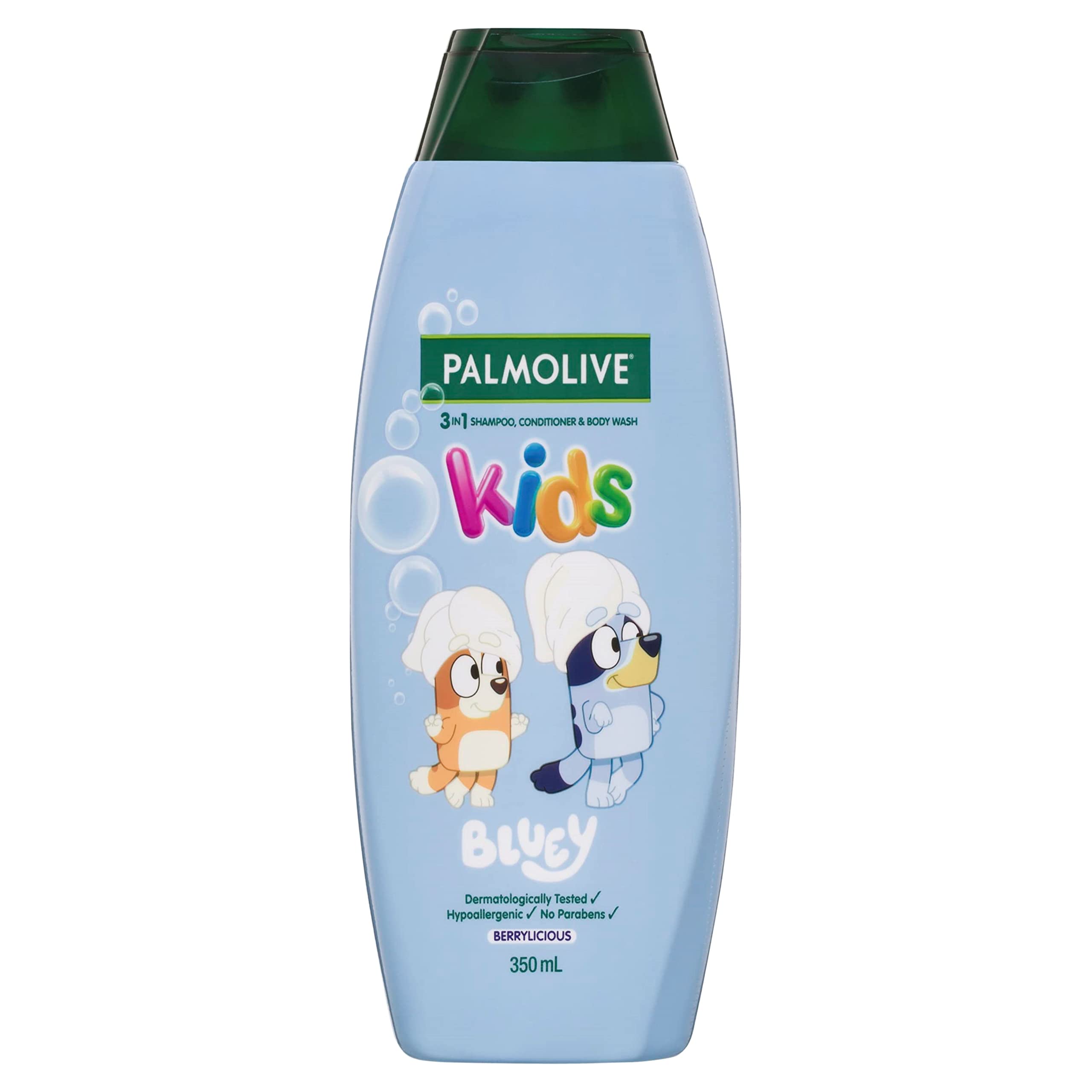 Palmolive Bluey 3-in-1 Kids Shampoo Conditioner Body Wash 350mL Berrylicious
